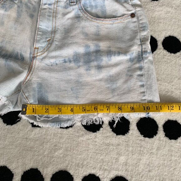 Levi's 515 Jean Shorts Women's 8 Raw Hem Denim Cut Off Y2K Rodeo Daisy Festival - Picture 9 of 11